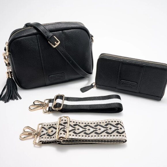 Pom Pom London The City Leather Crossbody with Wallet  0286 - Picture 1 of 1